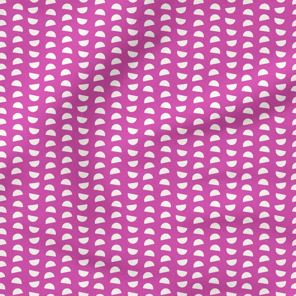 Mushroom Caps (Electric Purple) | Stripes and Shapes Fabric Design | Ashes + Ivy